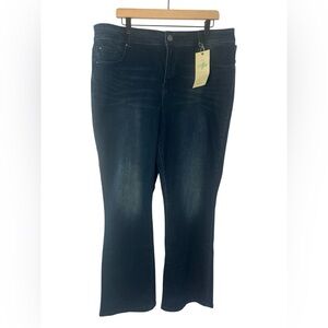 Maurices Everflex Slim Bootcut Jeans Dark Wash Size 20W Short NWT